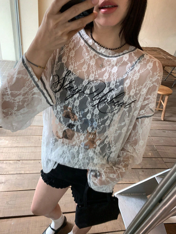 Top SHEIN, alb