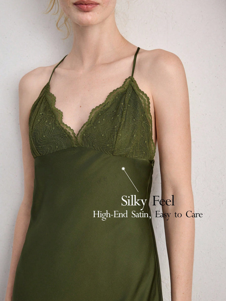 Rochie de noapte SHEIN, verde