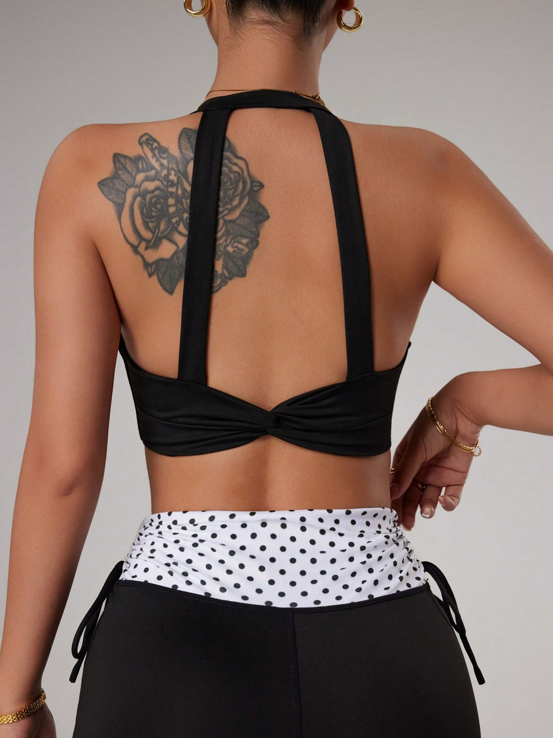 SHEIN sportmelltartó, fekete