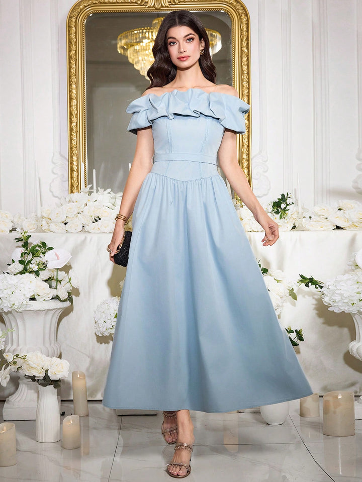 Rochie maxi SHEIN, albastru