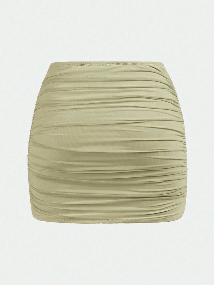 Fustă mini SHEIN, verde