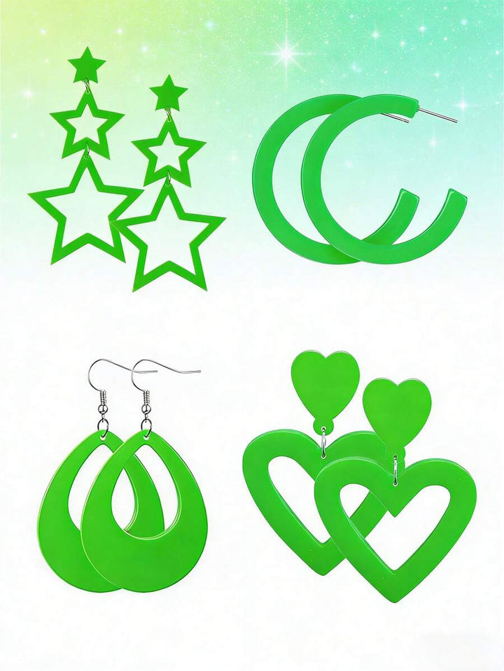 Cercei SHEIN, verde