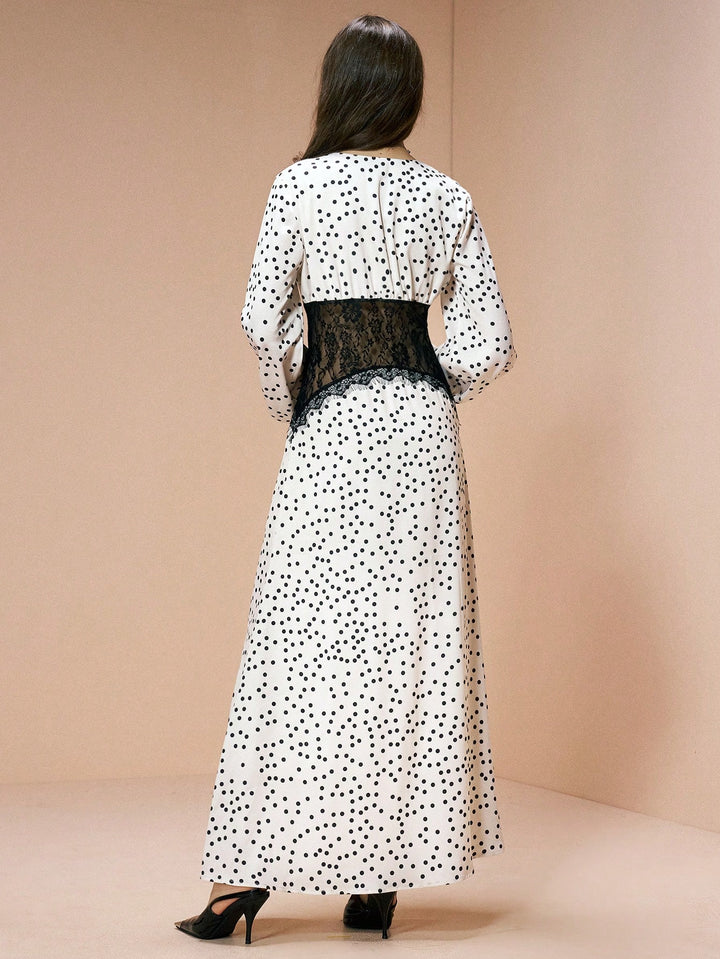 Rochie maxi SHEIN, crem