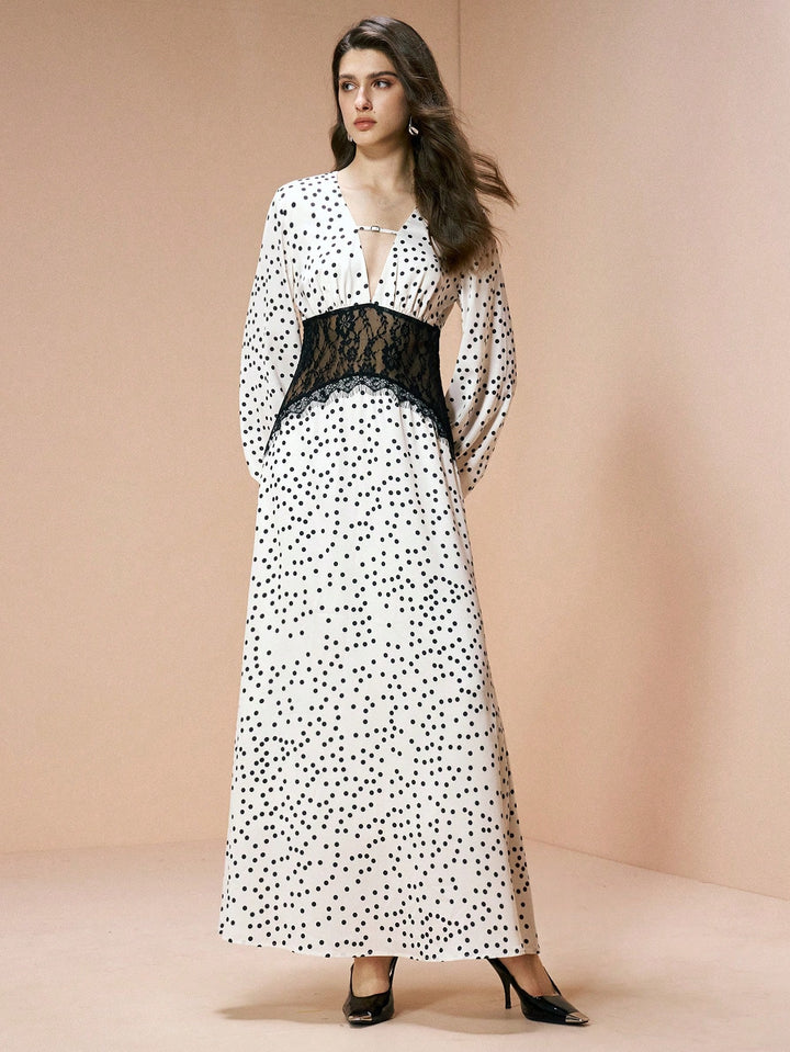 Rochie maxi SHEIN, crem