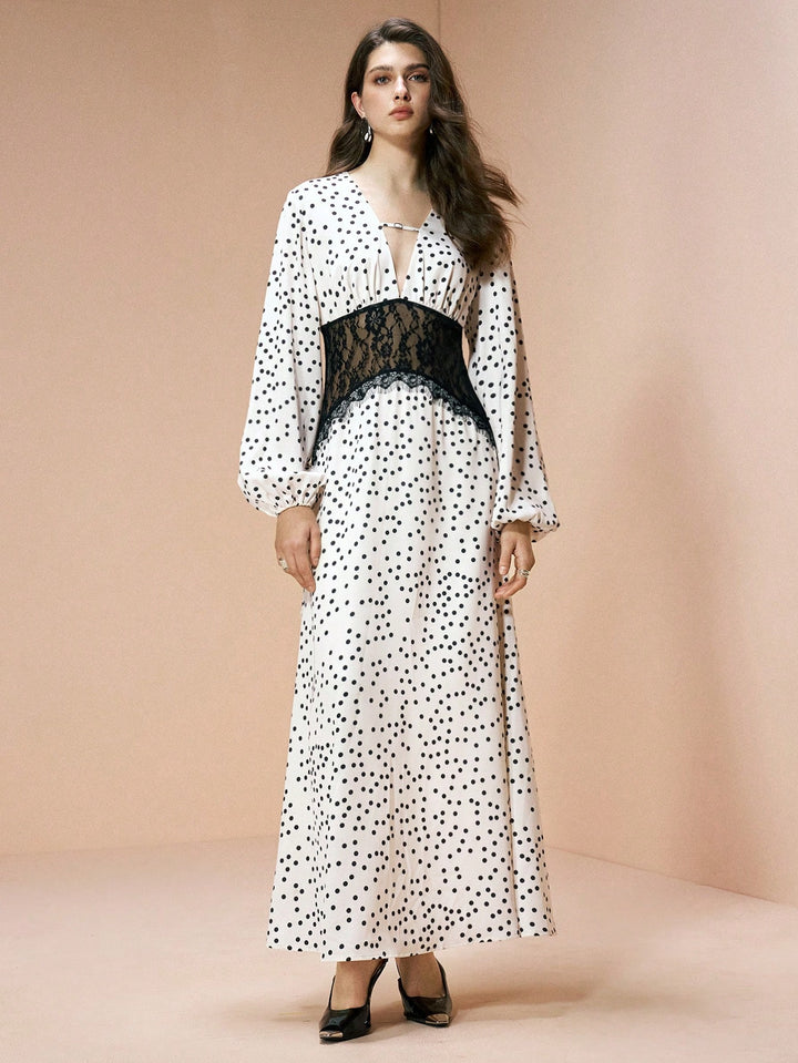 Rochie maxi SHEIN, crem