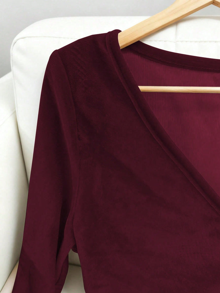 Tricou SHEIN, vișiniu