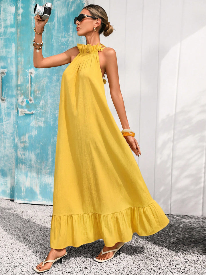Rochie maxi SHEIN, galben