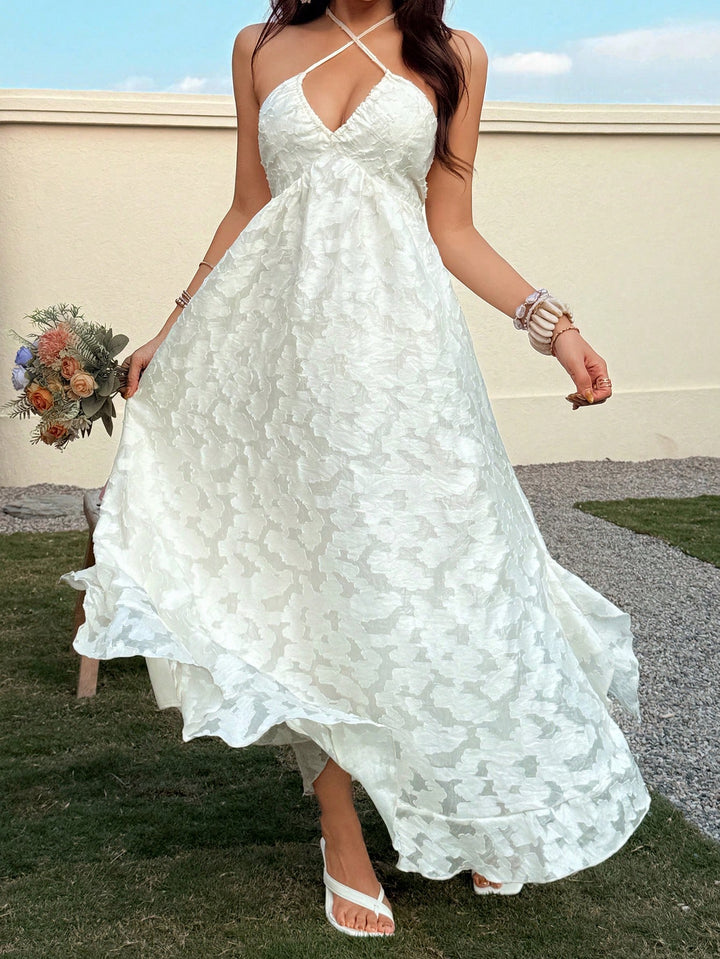 Rochie maxi SHEIN, alb