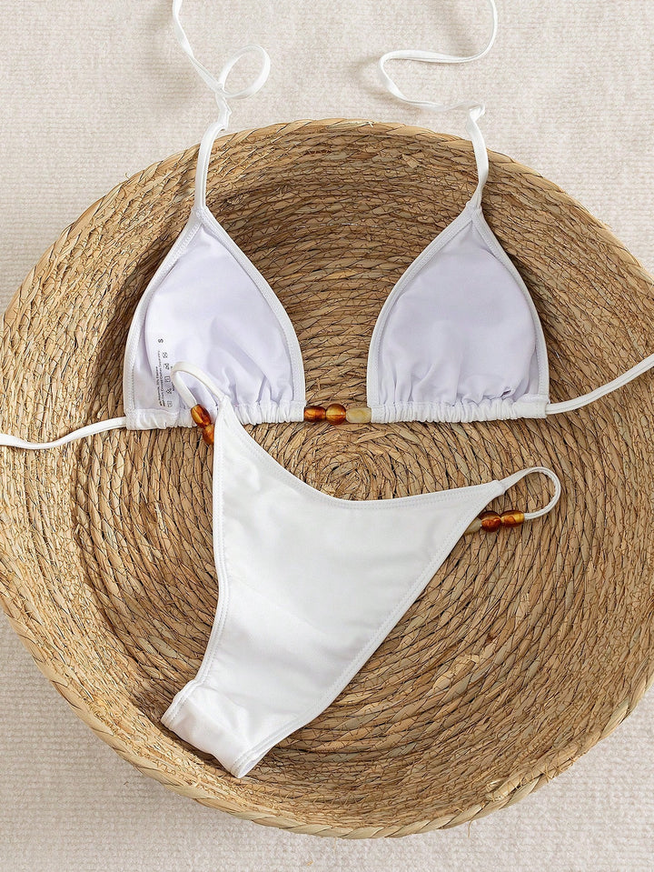 Set bikini SHEIN, alb