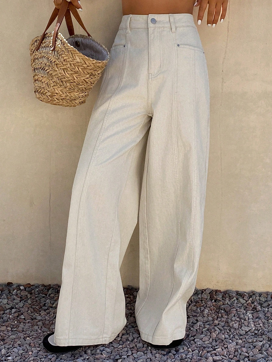 Jeans SHEIN, alb