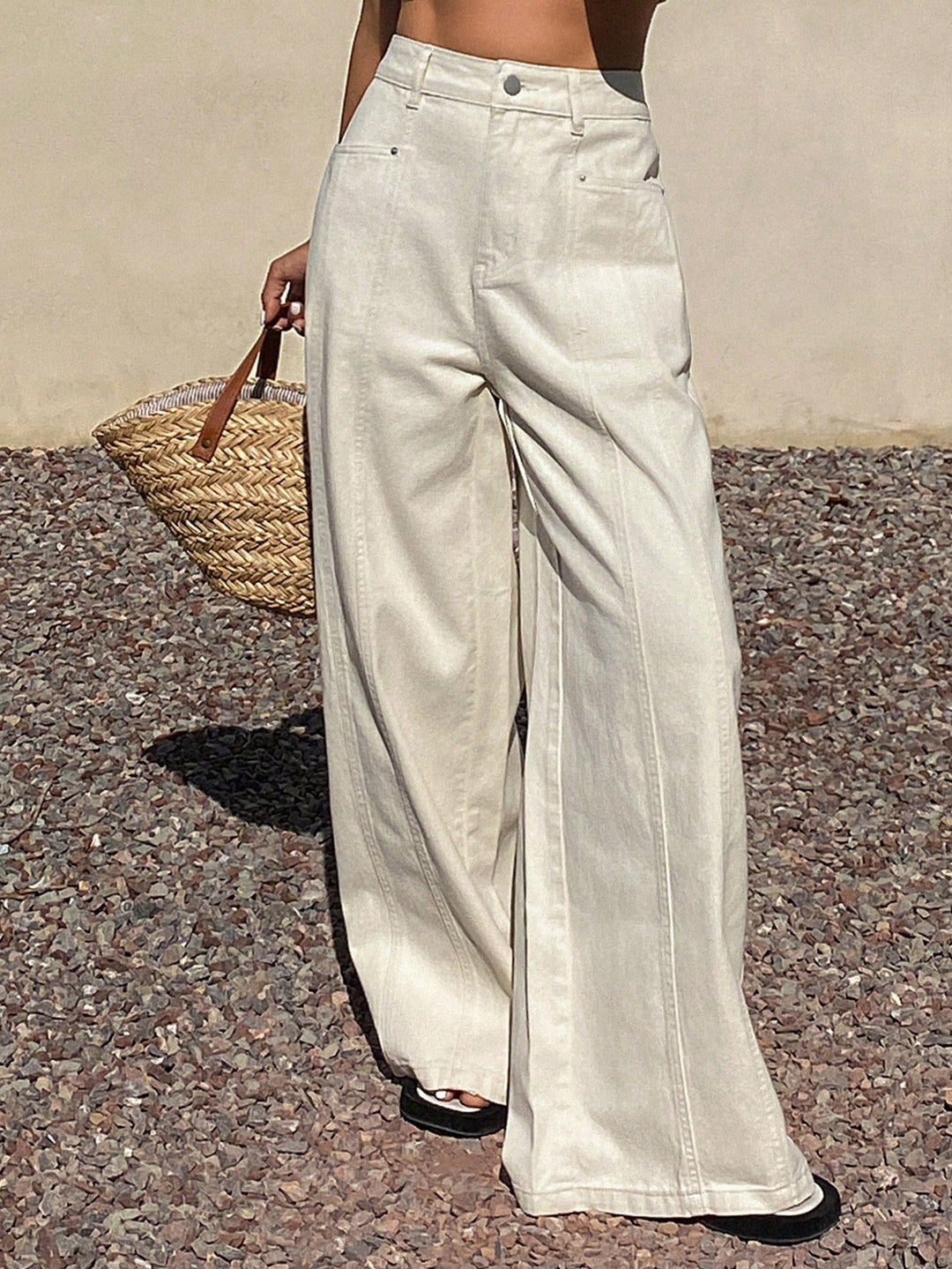Jeans SHEIN, alb