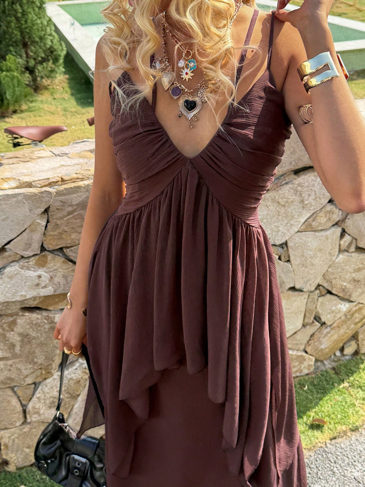 Rochie midi SHEIN, vișiniu