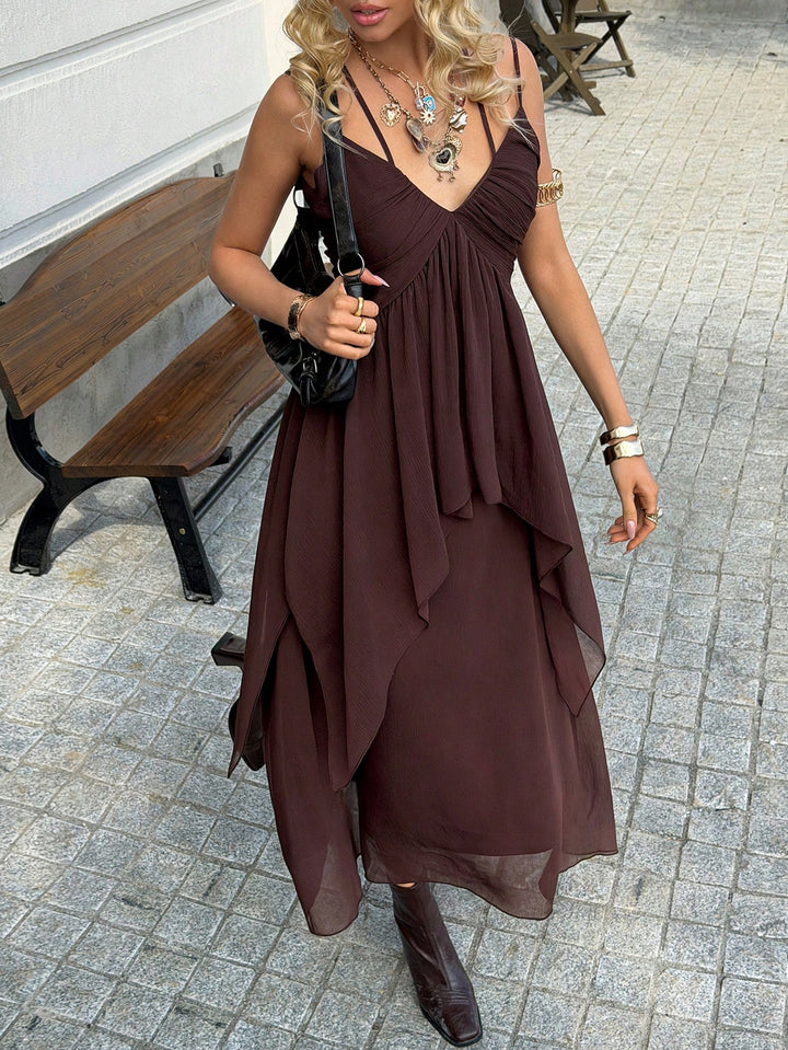 Rochie midi SHEIN, vișiniu