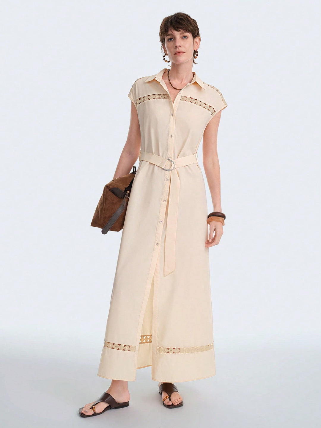 Rochie maxi SHEIN, kaki