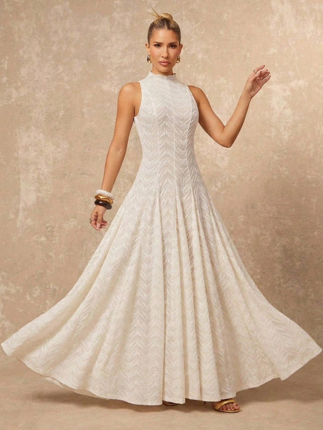 Rochie maxi SHEIN, portocaliu
