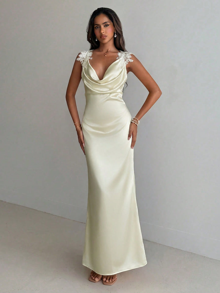 SHEIN Maxi Dress, Beige