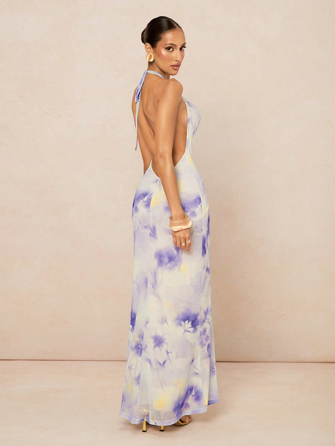 SHEIN maxi ruha, bézs