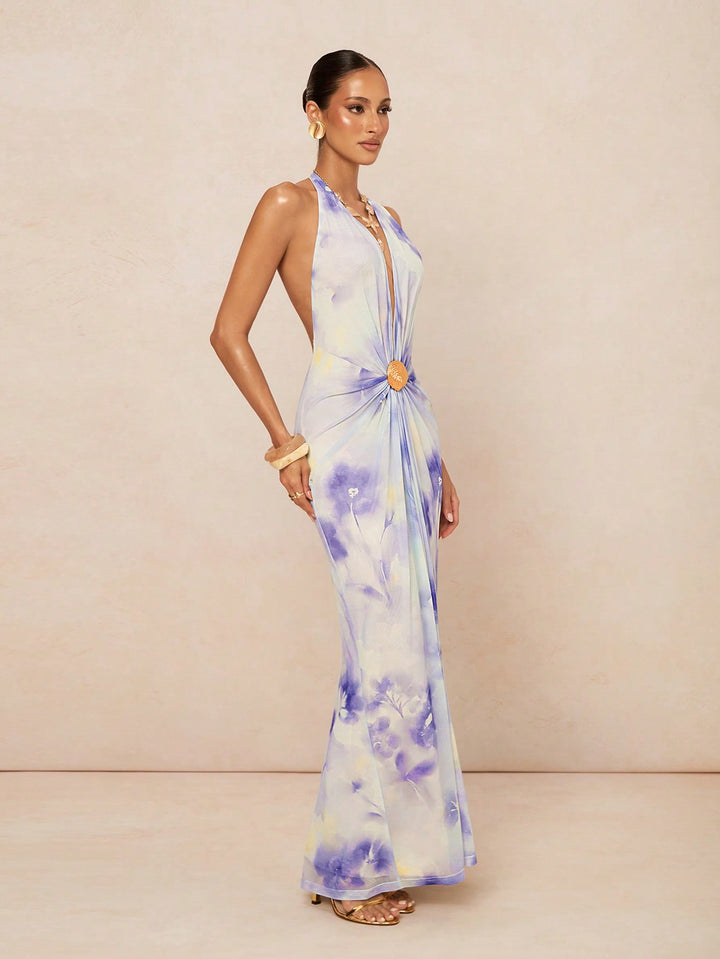 SHEIN maxi ruha, bézs