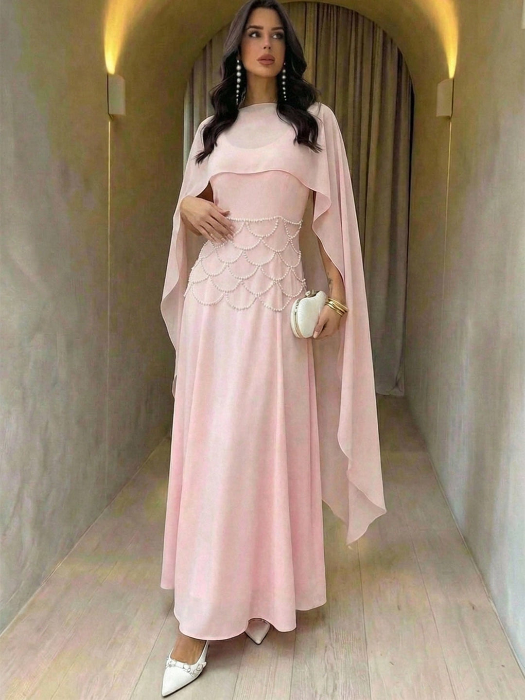 Rochie maxi SHEIN, roz