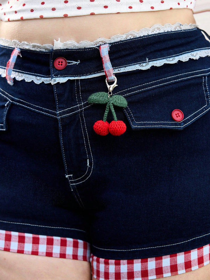 Pantaloni scurți SHEIN, albastru