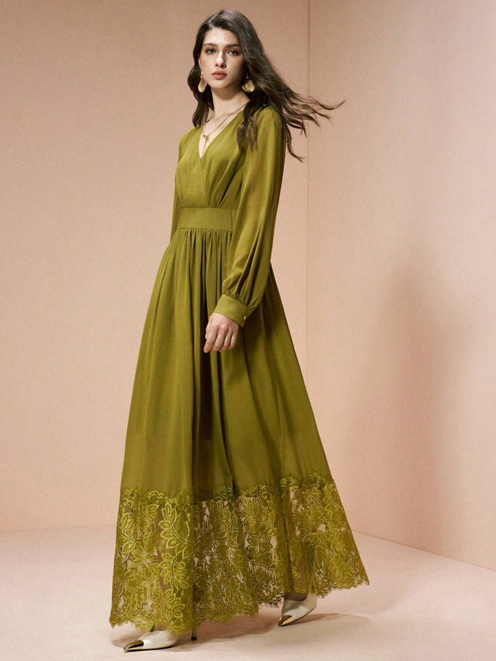 Rochie maxi SHEIN, verde