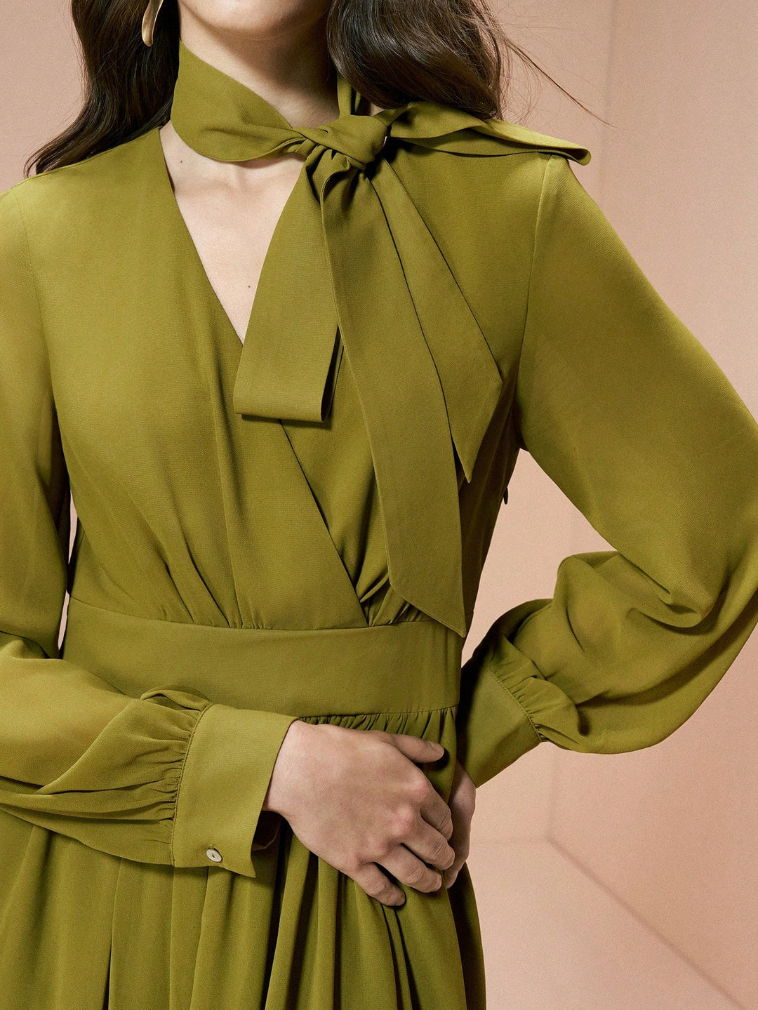 Rochie maxi SHEIN, verde