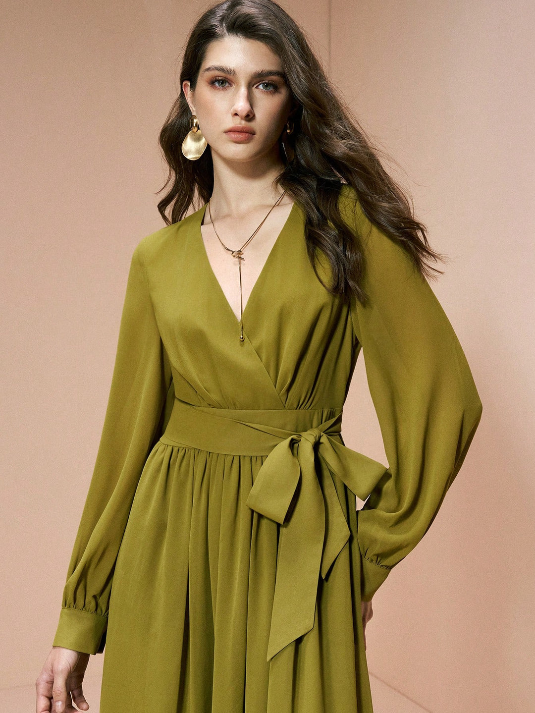 Rochie maxi SHEIN, verde