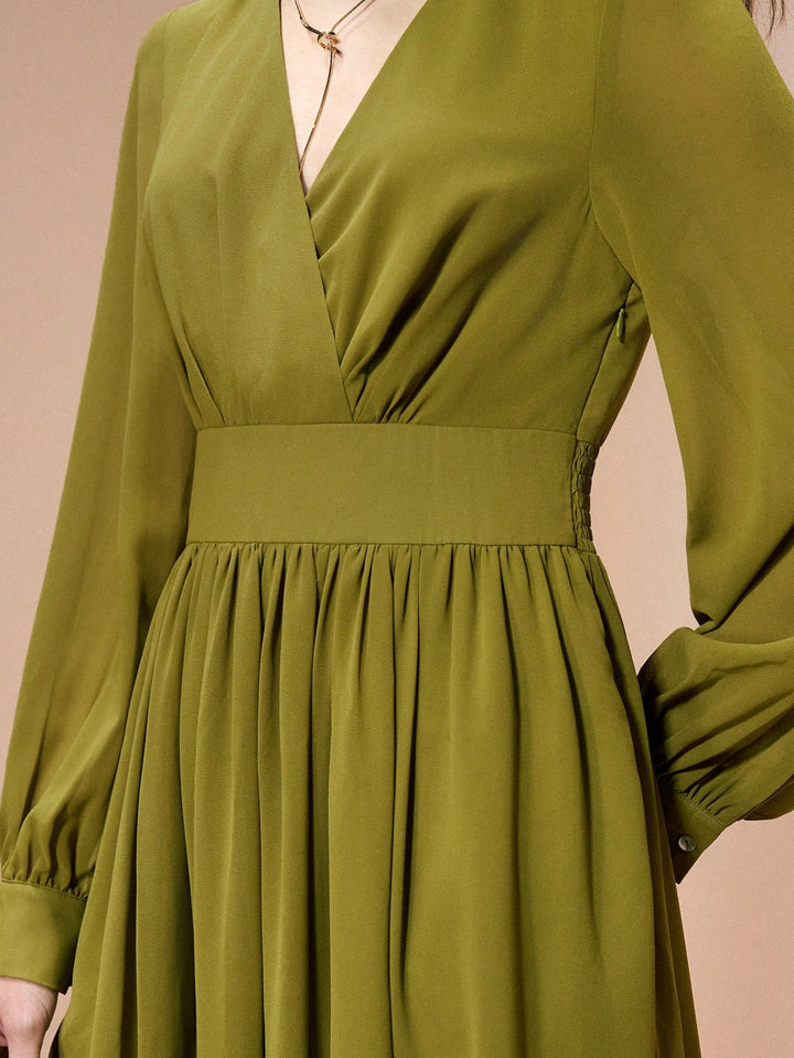Rochie maxi SHEIN, verde