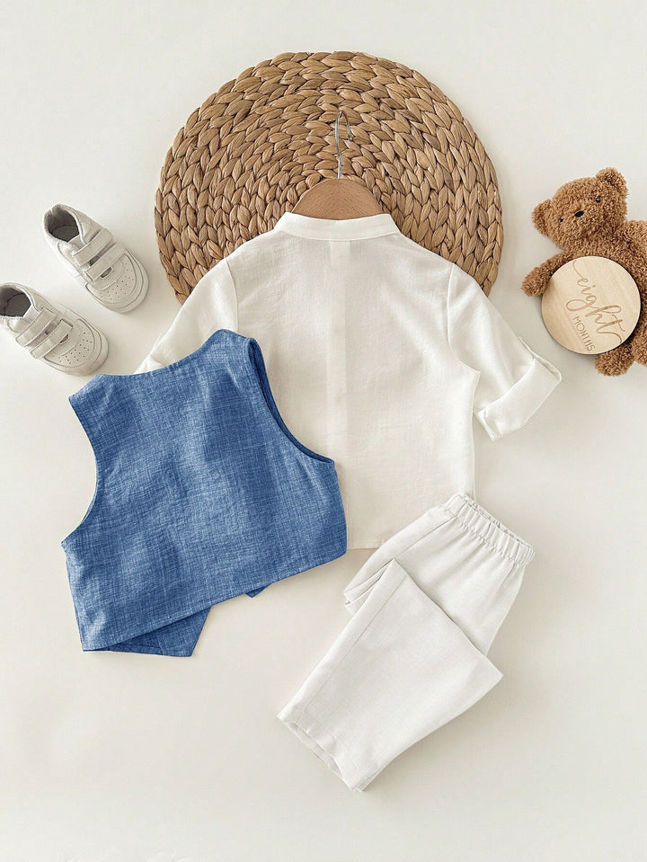 Costum SHEIN, albastru
