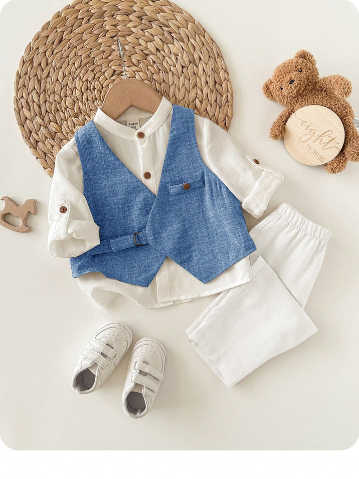 Costum SHEIN, albastru
