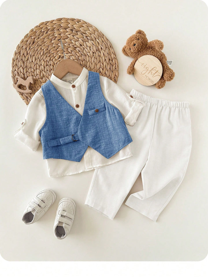 Costum SHEIN, albastru