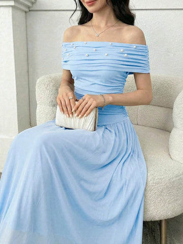 Rochie maxi SHEIN, albastru