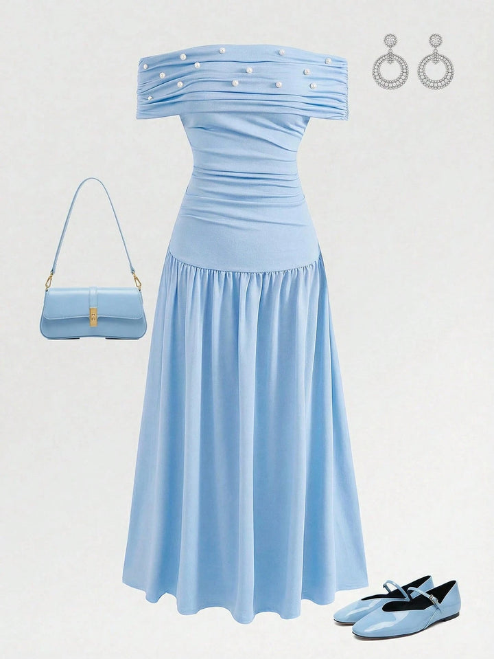 Rochie maxi SHEIN, albastru