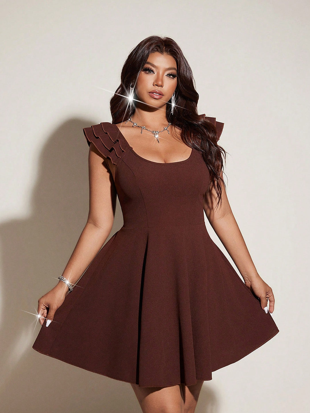 Rochie SHEIN, maro
