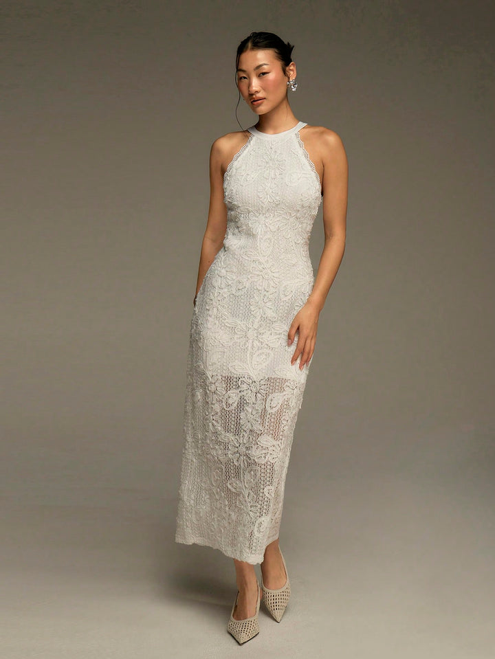 Rochie midi SHEIN, alb