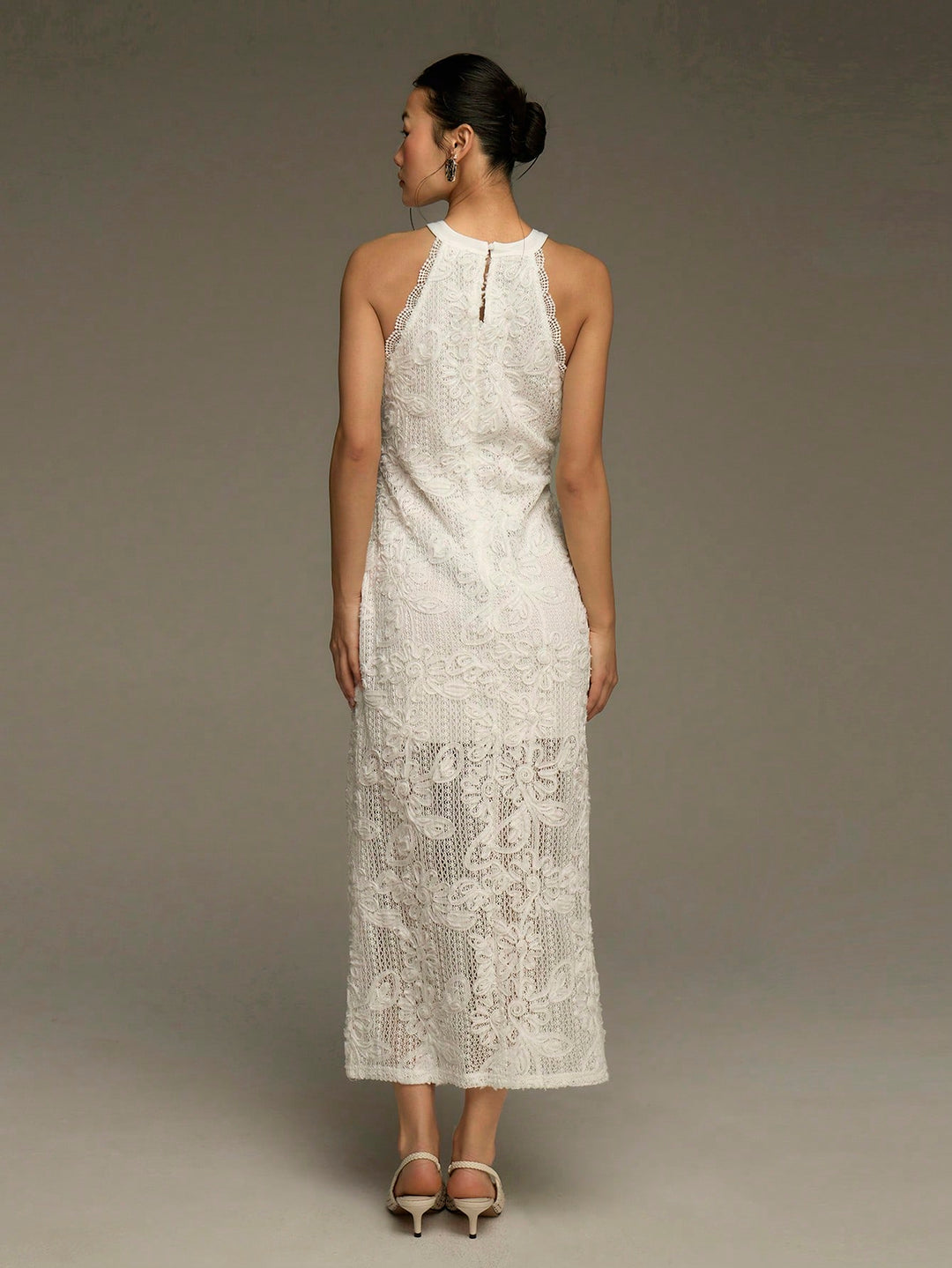 Rochie midi SHEIN, alb