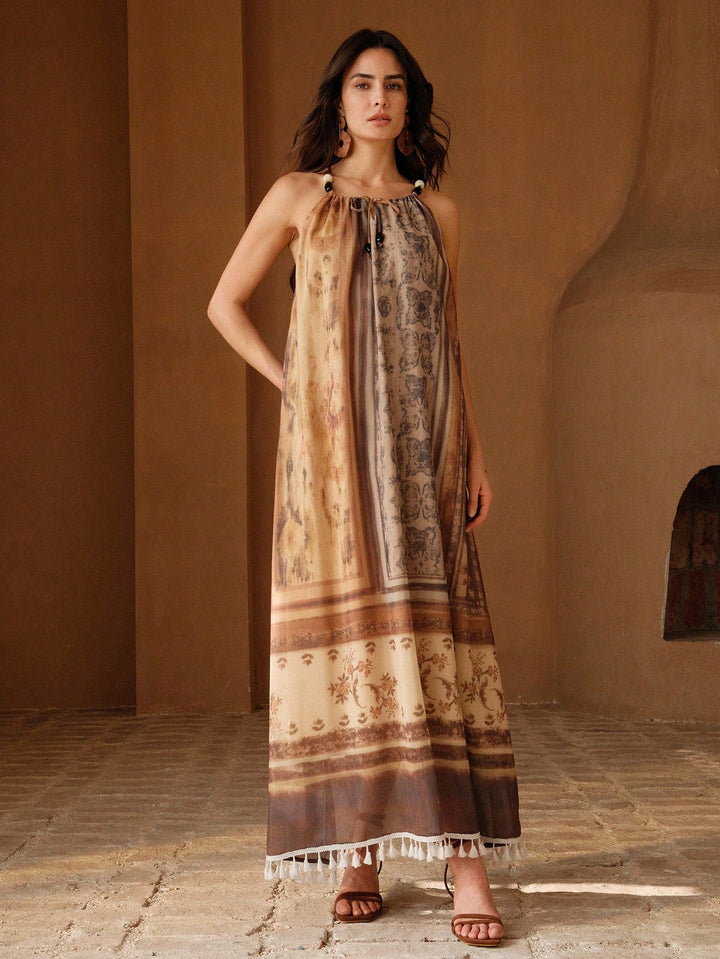 Rochie maxi SHEIN, maro