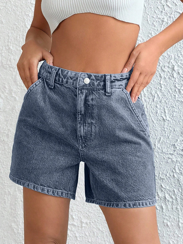 Pantaloni scurți SHEIN, albastru