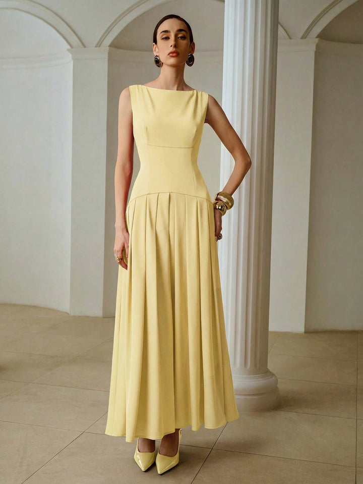 Rochie maxi SHEIN, galben