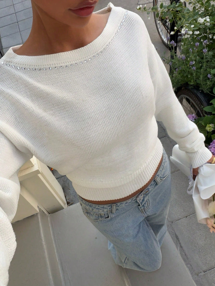 Pulover SHEIN, alb