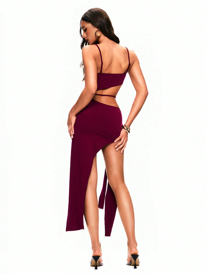 Rochie maxi SHEIN, vișiniu