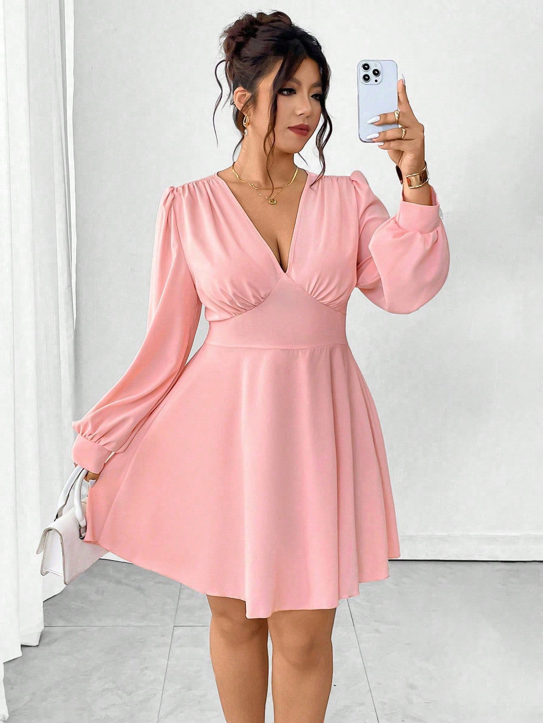 Rochie mini SHEIN, roz