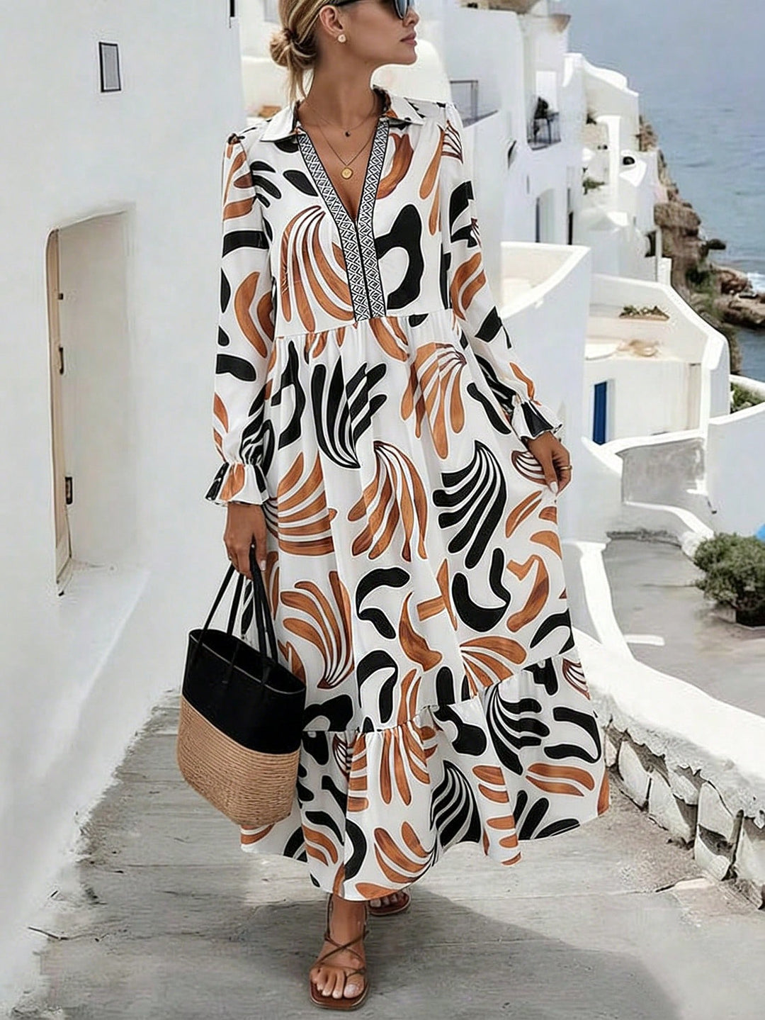 Rochie maxi SHEIN, mix culori