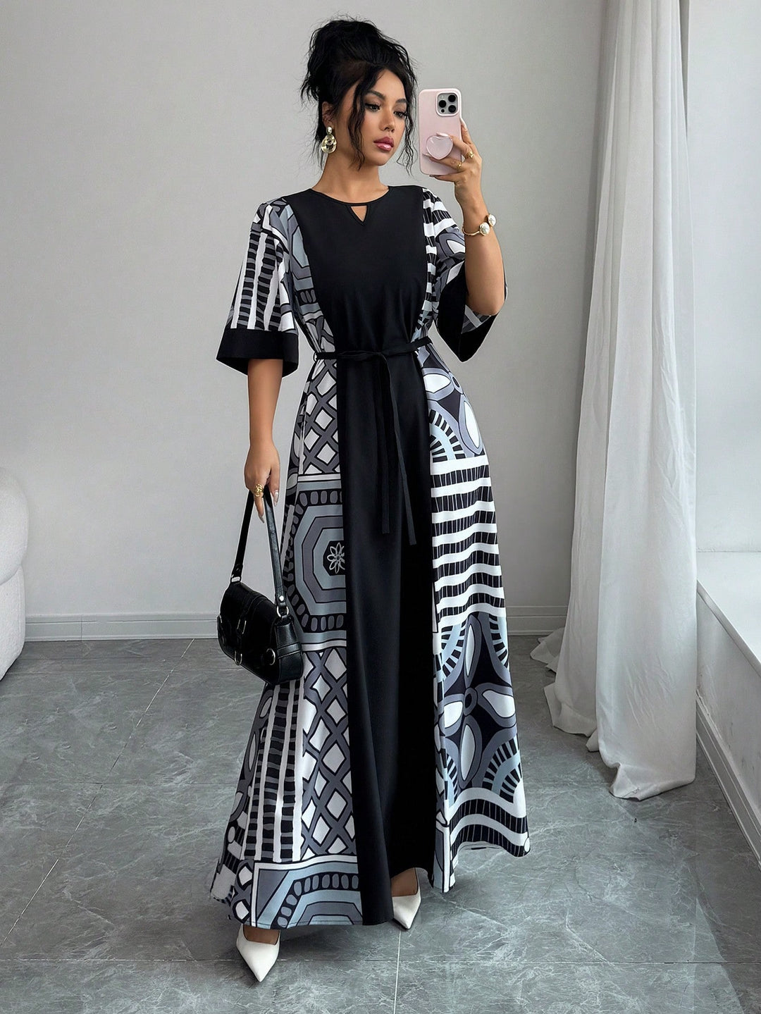 Rochie maxi SHEIN, negru