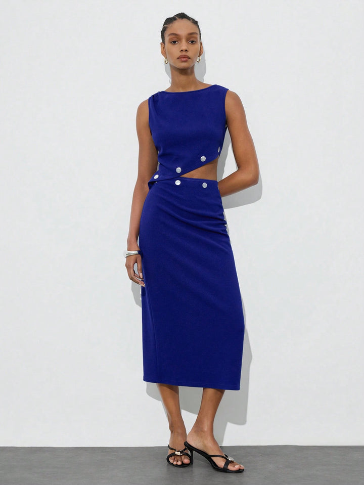 Rochie midi SHEIN, albastru