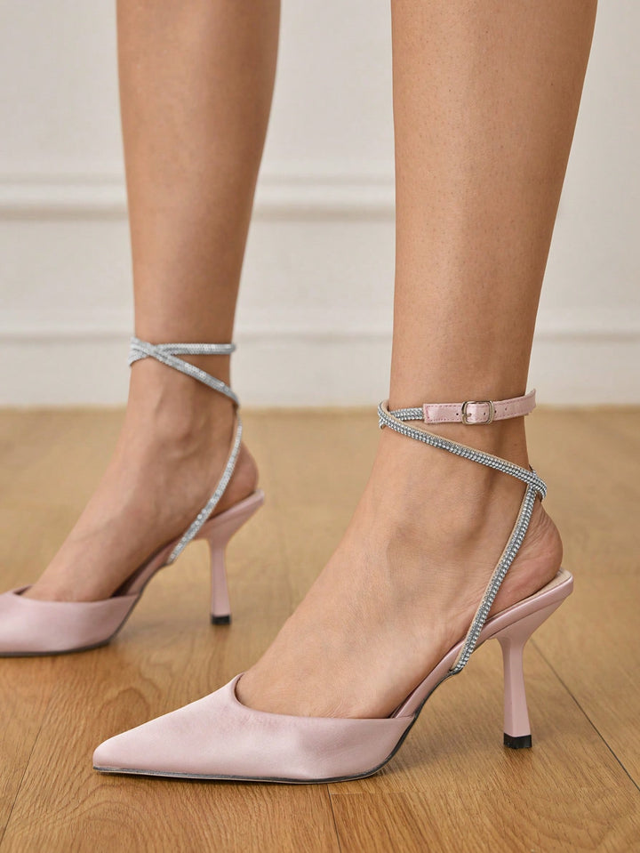 Pantofi cu toc SHEIN, roz