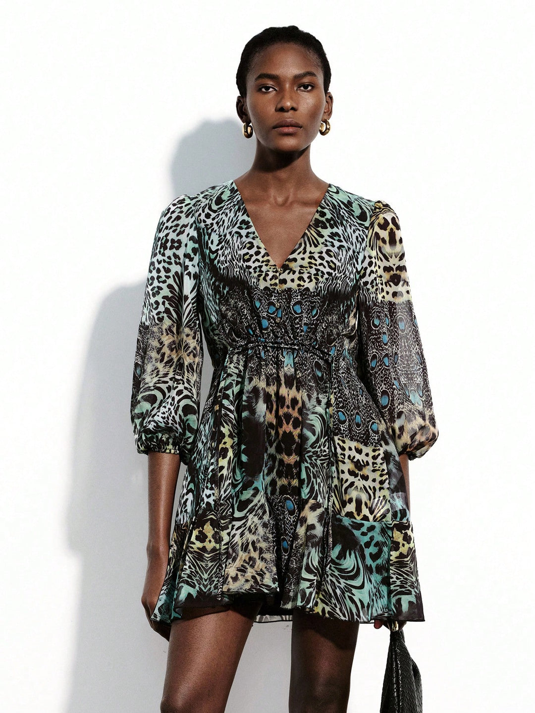 Rochie midi SHEIN, mix culori