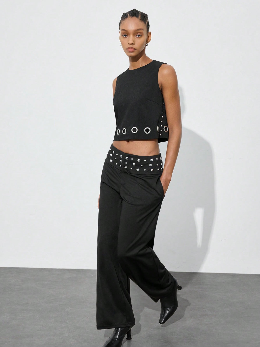 Pantaloni SHEIN, negru