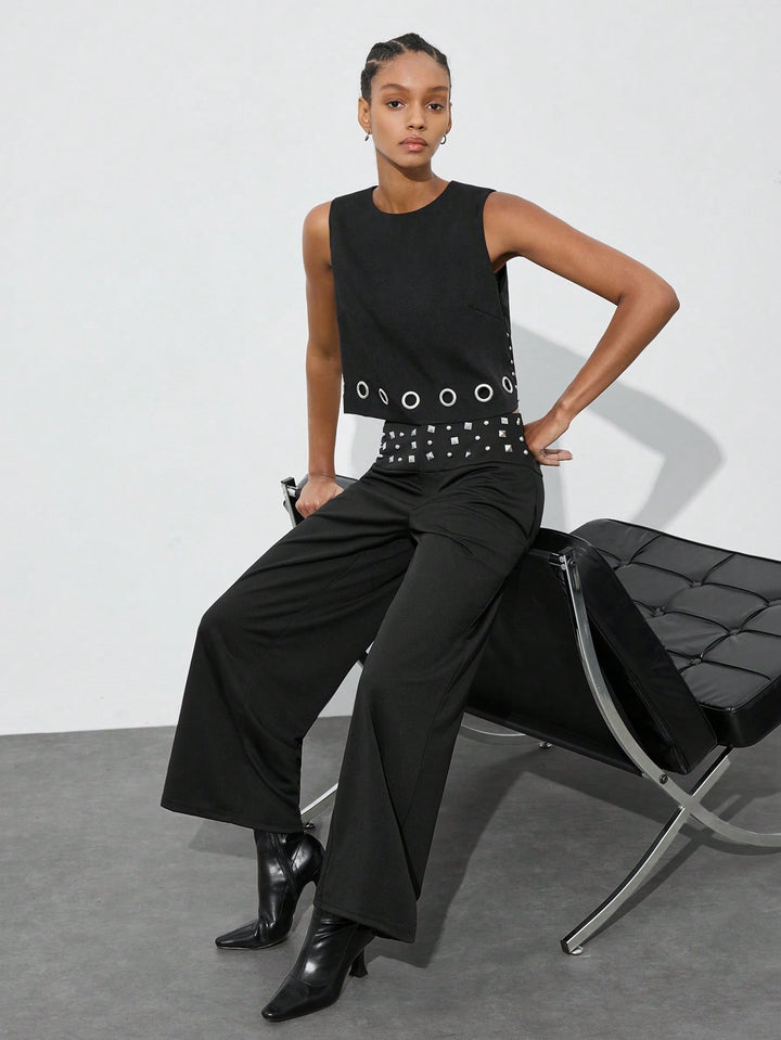 Pantaloni SHEIN, negru