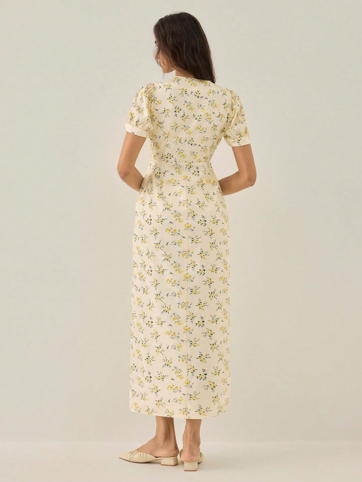 Rochie maxi SHEIN, galben